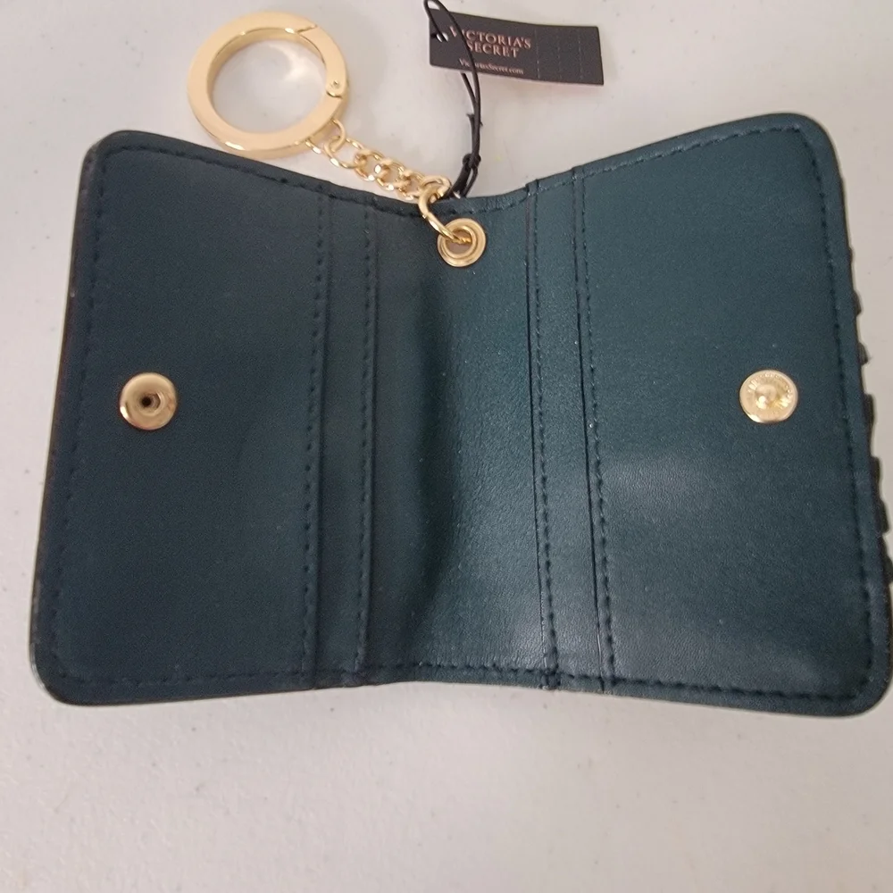 Victoria's Secret Teal Quilted Card Holder